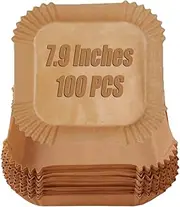 100 Pack Air Fryer Liners - Disposable Baking Paper for Philips, Ninja & Instant Pot Air Fryers | Heat-Resistant & Non-Stick