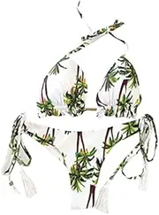[JDKAL] Bandage Bikini Set Push-up Brazilian Swimwear Beachwear Swimsuit S D