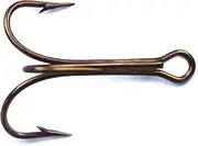 Mustad 3551 Classic Treble Standard Strength Hook (25-Pack), Bronze