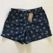 NWT Patagonia Little Flippers Steller Blue Turtle Print 5" Baggies Shorts XS