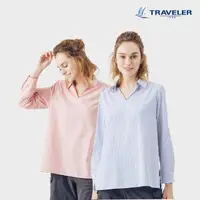 在飛比找momo購物網優惠-【TRAVELER 旅行者】24SS女款涼感吸排抗UV上衣_