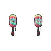 Knot Dr Conair Hair Brush Wet Dry Detangle Storage Case Removes Knot Tie-Dye pk2