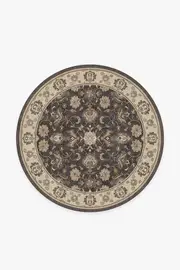 185' Round | Machine Washable Runner Rug | Kid & Pet Friendly | Indoor Rug | Odette Dark Wood Rug | Ruggable