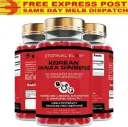 KOREAN RED PANAX GINSENG EXTRACT | 90 Capsules | 1600mg High Dosage