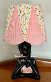 *NEW DESIGN* PLASTIC RIBBON PINK & STARBURST LAMPSHADE for BARSONY LADY LAMP