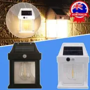 Solar Tungsten Wall Light Outdoor Wireless Motion Sensor LED Wall Sconce Hot QT