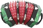 Accordion, Professional 20 Buttons Accordion Concertina for Kids/Adults, Musical Instrument Accessory(Green)