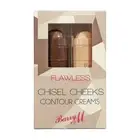 Barry M Flawless Chisel Cheeks Contour Creams 2x 5g Sticks NEW BOXED