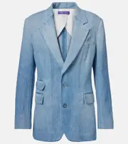 [Ralph Lauren Collection] Ralph Lauren Collection Russel denim blazer AU 12 blue