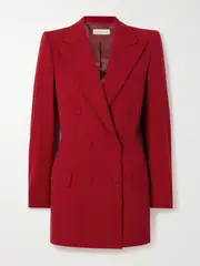 [Dries Van Noten] Dries Van Noten - Double-breasted Wool Blazer - Red - FR 34 FR 34 Red