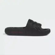 Adidas Adilette 22 Low Casual Slides Sandals Mens 4 Women’s 5 Black ID4925 NIB