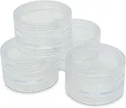 10x 3ml Lip Balm Containers Jars + Lids - Small Cosmetic Cream Sample Pot