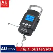 Portable Hand-Held Scale Luggage Scale 50 Kg Hook Scale With Measuring Tape⇡Fish