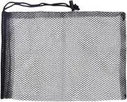 Oshhni Golf Ball Mesh Bag Drawstring Pouch Professional with Cord Lock Closure Holder Nylon Black for Shower Toys Swimming Baseball