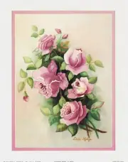 Paper tole Kit-SB4-Arthur Kaplan-RDM-FL6418 Lavender Roses