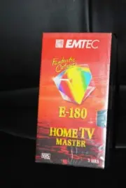 VHS EMTEC MASTER Video Cassette, 3 hours, video (Two new packaged cassettes)