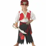 蹣跚學步的海盜套裝嬰兒兒童幼兒服裝萬聖節海盜服裝