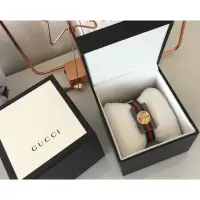 在飛比找蝦皮購物優惠-二手 Gucci透明方塊手環錶