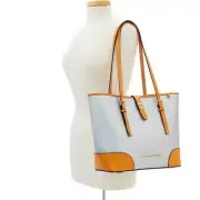 NWT Dooney & Bourke Claremont Dover Tote Silver $328