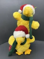 Weighted Plush Chicken Chick Stack Christmas Scarf Fuzzy Cute Farm House Decor