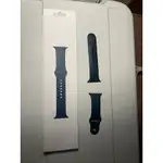 （暫售）「諾哥的市集」APPLE WATCH 原廠運動錶帶 45MM用 深邃藍 MKUW3 二手 附原廠盒 無保固