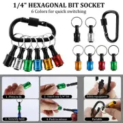 20Pcs 1/4 Inch Hex Shank Screwdriver Bit Holder Aluminum Alloy Bit Holder paecS