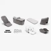 Bugaboo Fox style set complete Mineral collection light grey mélange