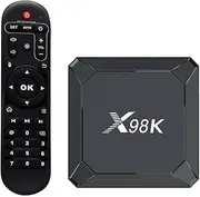 CHROX Android 12.0 TV Box 4GB RAM 32GB ROM TV Box X98K RK3528A 64-Bit Quad Core with Dual Wi-Fi 2.4G/5.0G, BT 4.0/ 3D Ultra HD 4K/ H.265 10M/100M LAN/USB 3.0 Smart TV Box,2gb+16gb