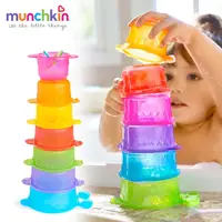 在飛比找PChome24h購物優惠-munchkin滿趣健-毛毛蟲疊疊樂洗澡玩具