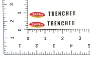 Mini Tonka trencher water slide decal set SHIPPING W/TRACKING