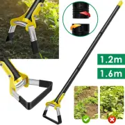 Garden Hoe Tool 1.2/1.6M Stainless Steel Sharp Stirrup Loop Hoe Ergonomic ༆༆