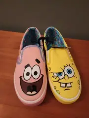 Womens Teens Shoes SpongeBob Gift Slip On Size 8