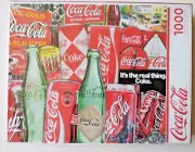 Springbok Coca Cola Then & Now 1000 Piece Coke Puzzle 24"x30" New in Shrink