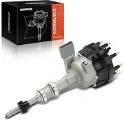 A-Premium Ignition Distributor with Cap and Rotor Compatible with Ford F-150 F-250 F-350 1988-1991, Bronco, E-150 E-250 E-350 Econoline, E-150 E-250 E-350 Econoline Club Wagon, 5.8L