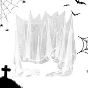 Halloween Creepy Cloth - Spooky Fabric Lightweight Outdoor Holiday Decorations - Scary Gauze Cloth for Foyers Shower Curtains Porches Decks