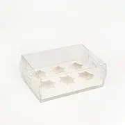 10Pcs Clear Dessert Boxes Cupcake Packing Boxes Bakery Cake Wrapping Boxes