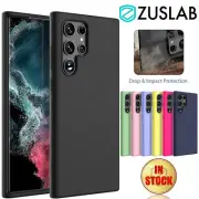 For Samsung Galaxy S25 Edge S24 S23 S22 21 20 Plus Ultra FE Case Liquid Silicone