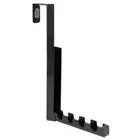 Foldable Iron Door Coat Rack Space Saving Hook Strip for Organized Living Areas