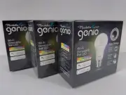 3x Mirabella Genio Wi-Fi Dimmable Colour Changing LED Globe 9W Warm White B22