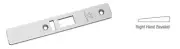 Aluminum Right Hand Beveled Faceplate for AR4513 Series Deadlatch Locks