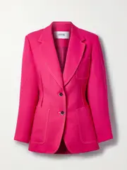 [Christopher John Rogers] Christopher John Rogers - Crepe Blazer - Burgundy - US16 US16 Burgundy