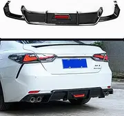 Rear Bumper Diffuser Lip with LED Brake Light For TOYOTA Camry Sport SE XSE 2018-2023