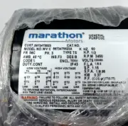 Marathon 056T34T5523 1/2 HP 3 Phase 230/460V 3450 RPM 56C