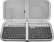 Geekria Keyboard Hard Shell Protective Travel Case, Compatible with Logitech MK470 Slim Wireless Keyboard and Mouse Combo, Logitech MK470, Logitech K585, Logitech K580 (Dark Gray)