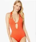 Becca Color Code Skylar Plunge One-Piece Swimsuit Size Small NWT