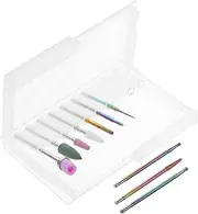 MERRYHAPY Nail Drill Bits Manicure Kit Cuticle Drill Bits for Nail Polish Removal