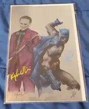 Batman/Joker Metal Print - Johnny Desjardins Kyle Willis - Signed Print - 50 Ldt