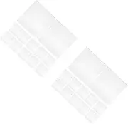 2sets Water-Resistant Vinyl Record Sleeves Outer Protective Covers for Record Album Stylish Cd Sleeves 24pcs*2