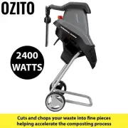 2400W Electric Garden Shredder Mulcher Chipper