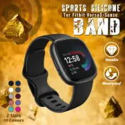 For Fitbit Versa 3/Sense Replacement Breathable Sports Silicone Band Strap Oz